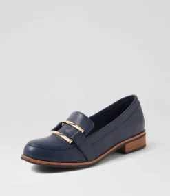 Women I LOVE BILLY Loafers|Flats-Hisho Navy Loafers