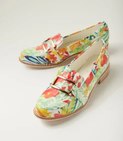Women I LOVE BILLY Loafers|Flats-Hisho White Tulip Patent Pu Loafers