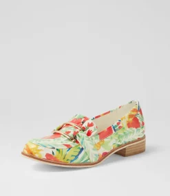 Women I LOVE BILLY Loafers|Flats-Hisho White Tulip Patent Pu Loafers