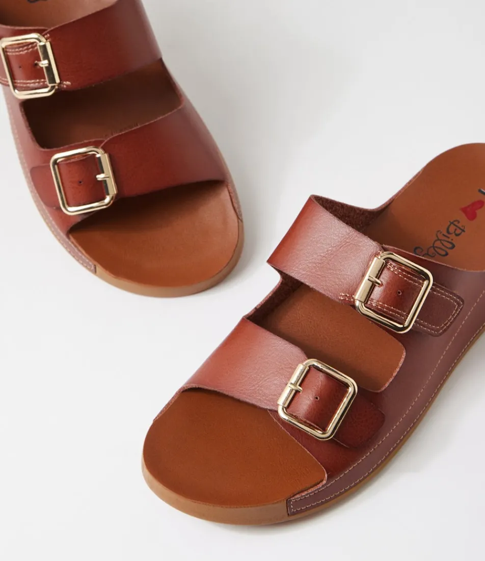 Women I LOVE BILLY Flats|Sandals-Hivine Brown Sandals