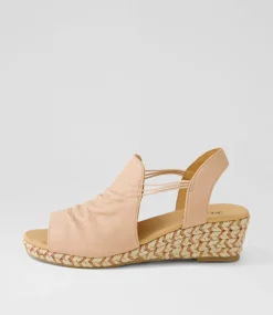 Women DIANA FERRARI Espadrilles|Wedges-Hlensia Dark Nude Multi Rope Leather Sandals