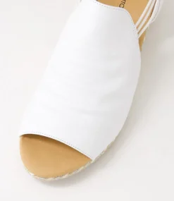 Women DIANA FERRARI Espadrilles|Wedges-Hlensia White Multi Rope Leather Sandals