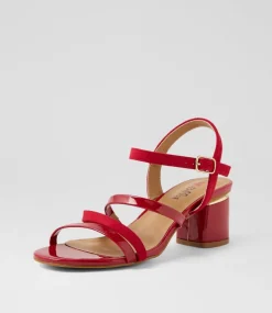 Women I LOVE BILLY Heels|Sandals-Hodor Red Mix Sandals