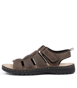 COLORADO Casuals|Sandals-HOOK BROWN LEATHER