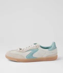 Women SKECHERS Sneakers-Hotshot For The Win Natural Aqua Microsuede Sneakers