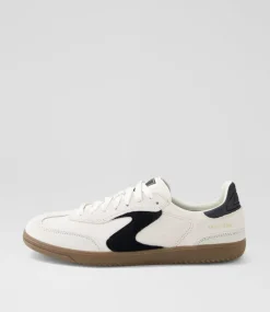 Women SKECHERS Sneakers-Hotshot Natural Black Microsuede Sneakers