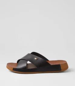 Women I LOVE BILLY Flats|Sandals-Houghton Black Sandals