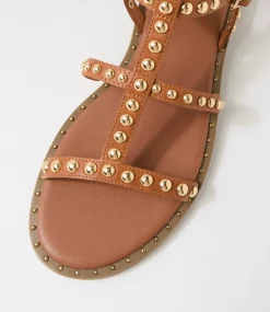 Women I LOVE BILLY Flats|Sandals-Howie Tan Sandals