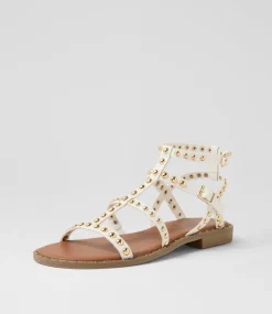 Women I LOVE BILLY Flats|Sandals-Howie White Sandals