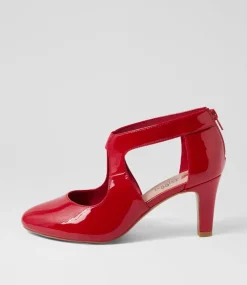 Women I LOVE BILLY Heels-Ichiko W Cherry Patent Pu Pump Heels