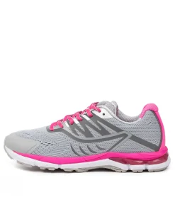 LYNX Sport School Shoes|Junior School Shoes-ICLIPSE JNR SLVR-FUCHSIA
