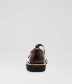 HARRISON Senior School Shoes-INDIANA SNR BROWN LEATHER
