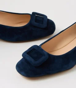 Women DIANA FERRARI Dress|Heels-Indiarna Navy Suede Heels