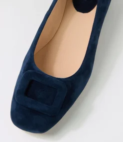 Women DIANA FERRARI Dress|Heels-Indiarna Navy Suede Heels