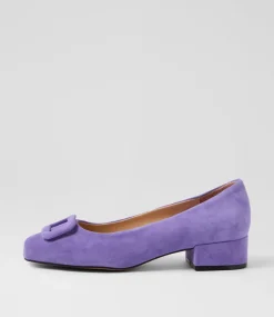 Women DIANA FERRARI Dress|Heels-Indiarna Violet Suede Heels
