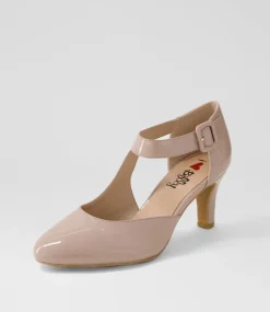 Women I LOVE BILLY Heels-Inori W Taupe Patent Pu Heels