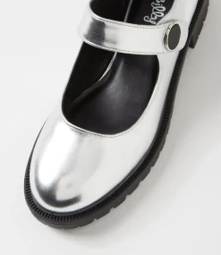 Women I LOVE BILLY Heels-Iredele Silver Heels
