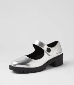 Women I LOVE BILLY Heels-Iredele Silver Heels