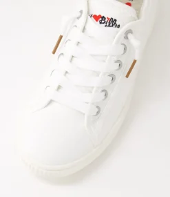 Women I LOVE BILLY Sneakers-Isaiah White Recycled Canvas Sneakers
