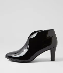Women I LOVE BILLY Boots-Ishee W Black Patent Pu Ankle Boots