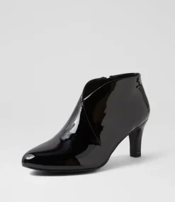 Women I LOVE BILLY Boots-Ishee W Black Patent Pu Ankle Boots
