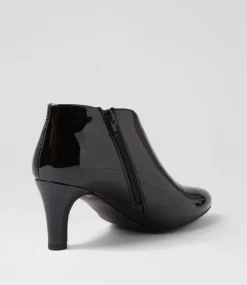 Women I LOVE BILLY Boots-Ishee W Black Patent Pu Ankle Boots
