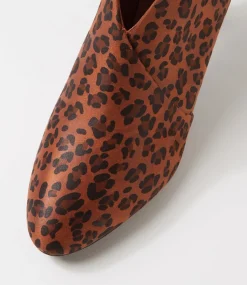 Women I LOVE BILLY Boots-Ishee W Leopard Microsuede Ankle Boots