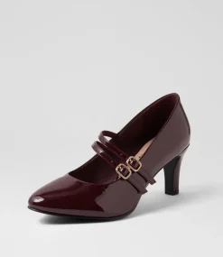 Women I LOVE BILLY Heels-Isola W Burgundy Patent Pu Heels