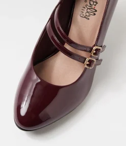 Women I LOVE BILLY Heels-Isola W Burgundy Patent Pu Heels