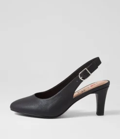 Women I LOVE BILLY Heels-Itsumi W Il Black Lizard Heels