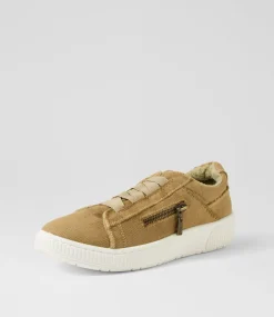 Women I LOVE BILLY Sneakers-Ivanna Sand Recycled Canvas Sneakers