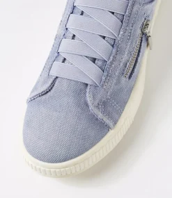 Women I LOVE BILLY Sneakers-Ivanna Sky Blue Recycled Canvas Sneakers