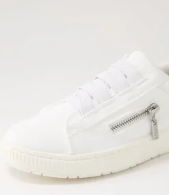 Women I LOVE BILLY Sneakers-Ivanna White Recycled Canvas Sneakers