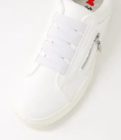 Women I LOVE BILLY Sneakers-Ivanna White Recycled Canvas Sneakers