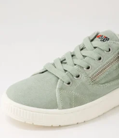 Women I LOVE BILLY Sneakers-Izzar Pistachio Recycled Canvas Sneakers