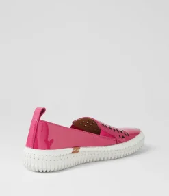 Women DIANA FERRARI Sneakers-Jafferson Fuchsia Patent Leather Sneakers