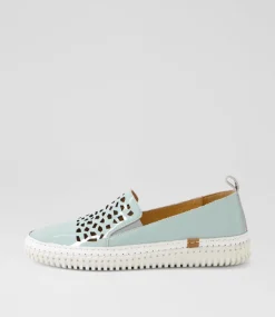 Women DIANA FERRARI Sneakers-Jafferson Pale Blue Patent Leather Sneakers