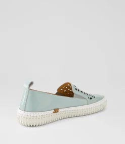 Women DIANA FERRARI Sneakers-Jafferson Pale Blue Patent Leather Sneakers