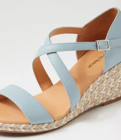 Women DIANA FERRARI Heels|Sandals-Jareem Light Denim Multi Rope Leather Sandals