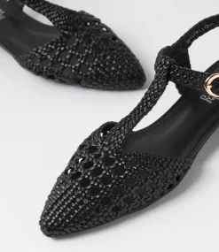 Women I LOVE BILLY Flats-Jartello Black Flat Shoes