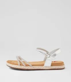 Women I LOVE BILLY Flats|Sandals-Jarton Silver Jewels Sandals