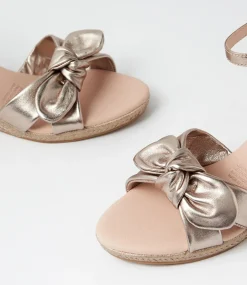 Women DIANA FERRARI Espadrilles|Wedges-Jennalea Champagne Leather Sandals