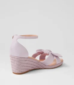 Women DIANA FERRARI Espadrilles|Wedges-Jennalea Lilac Leather Rope Espadrilles