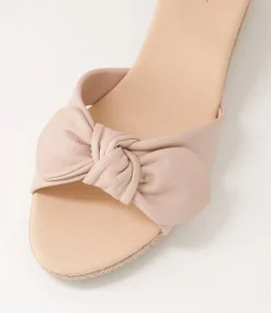 Women DIANA FERRARI Espadrilles|Wedges-Jennalea Rose Leather Rope Sandals