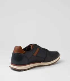 COLORADO Sneakers|Casuals-Jeremy Black Leather Sneakers
