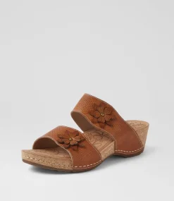 Women COLORADO Comfort|Slides-Joie Tan Leather Sandals