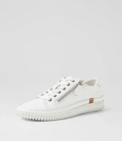 Women DIANA FERRARI Sneakers-Jonza White Leather Sneakers