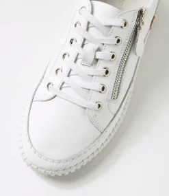 Women DIANA FERRARI Sneakers-Jonza White Leather Sneakers
