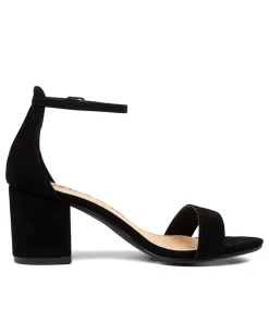 Women I LOVE BILLY Heels|Sandals-JORDI BLACK NUBUCK PU