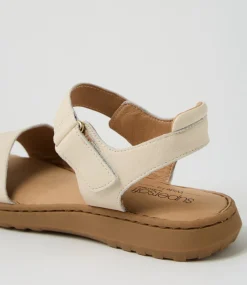 Women SUPERSOFT Comfort|Flats-Josephines D Ivory Leather Sandals
